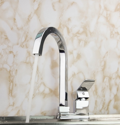 design swivel 360 spray chrome brass water tap sink kitchen torneira cozinha tap mixer faucet hejia39
