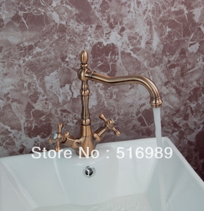 durable antique copper bathroom and kitchen tap faucet mixer 8632-2/31 [antique-copper-1238]