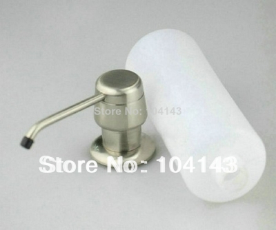 e-pak bathroom/kitchen basin round brushed nickel faucet soap spensor stainless steel faucet lj5658