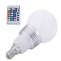 e14 1pcs led rgb bulb led bulb 10w 15w ac 85-265v led bulb lamp with remote control multiple colour led lighting zm00387/zm00388