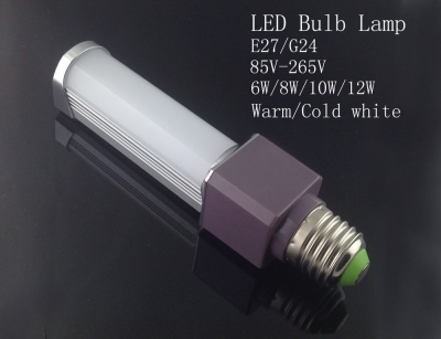 g24 e27 led pl bulb smd5630 6w 10w 12w led corn light bedroom home lamp warm|cool white 85v-265v e27 10pcs/lot