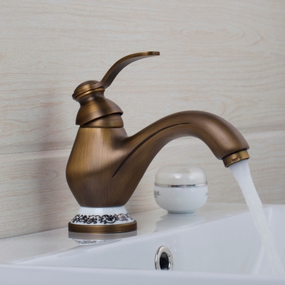 hello modern bathroom basin sink antique brass faucet deck mounted torneira do banheiro 97148/0 single handle/hole mixer taps [bathroom-mixer-faucet-1765]