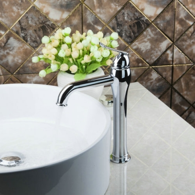 hello single handle slim chrome bathroom brass deck mounted 92345 vessel vanity wash basin sink grifos torneira tap mixer faucet [bathroom-mixer-faucet-1782]