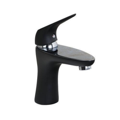 hello soild brass spray painting black bathroom chrome deck mount 97078 single handle wash basin sink torneira tap mixer faucet