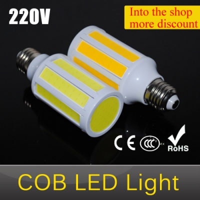 high power 10w cob led lamps wall e27 cobsmd soft light protect eyesight ac 220v super bright led corn bulb chandeliers 1pcs/lot