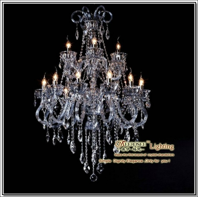 light blue large el chandlelier lighting premium quality crystal chandelir lustre galaxy pendant for project mds42-l12+6 [glass-chandeliers-3610]