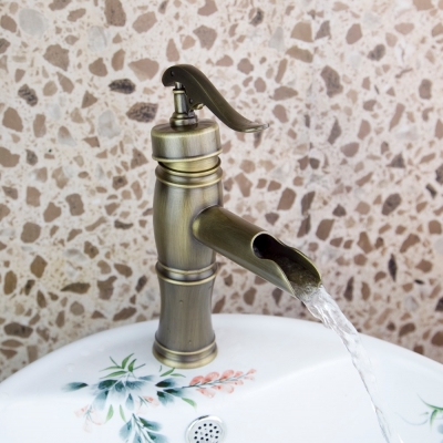luxury brass material antique bronze bamboo bathroom basin faucet mixer tap tree305