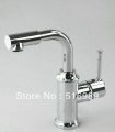 new brand polished nickel brass bathroom basin & kitchen sink chrome mix tap sink faucet y-061