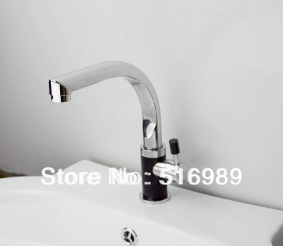 new chrome swivel kitchen faucet mixer tap 4 2 sinks using stream spray mak79