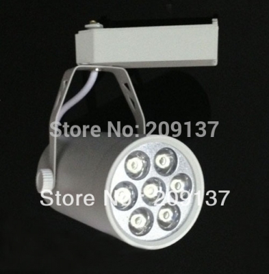 retail 14w led track lighting 85v-ac265v aluminum white and black shell rail ceiling light spotlight
