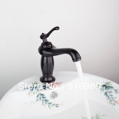 short /cold water bathroom sink oil rubbed bronze faucet basin mixer tap vessel handle tree689 [oil-rubbed-bronze-7520]