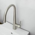 single handle nickel brushed kitchen swivel spout sink faucet mixer tap l-559