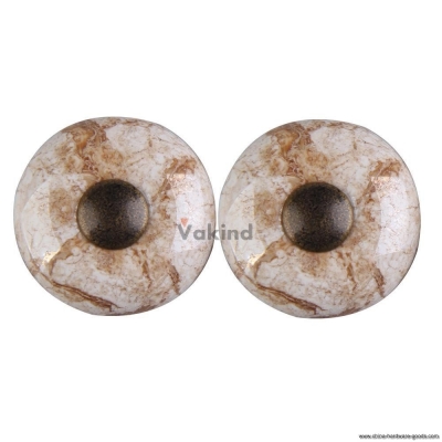 v1nf 2x round marble cracks ceramic drawer handle cupboard wall cabinet knob