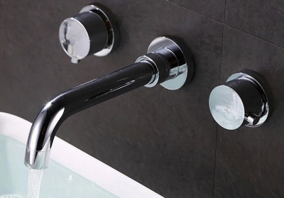 wall mounted faucet bath mixer bathroom cabinet double wall mounted mixer basin faucet bf018 [basin-faucet-110]