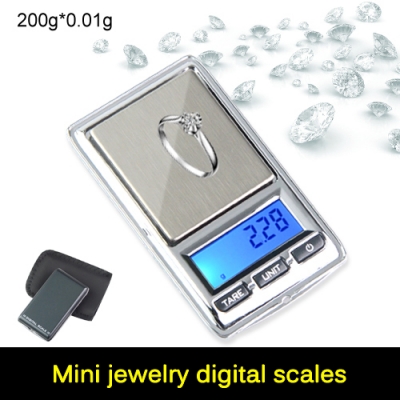 0.01g x 200g mini electronic digital jewelry scale portable pocket weighing kitchen lcd display scales balance 1pcs [digital-scales-3122]