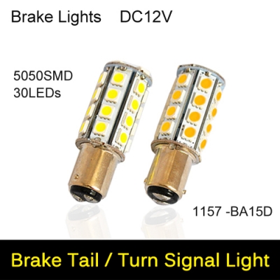 1157 ba15d led car light 5050 smd 30leds external led lamp bulb dc 12v use brake , turn signals ,reverse lights 1pcs/lots