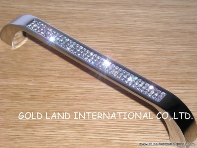 160mm k9 crystal glass glittering drawer handle