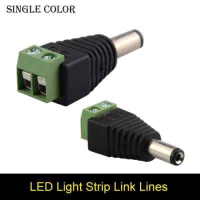 2.1 x 5.5mm dc power male plug jack adapter connector plug socket adapter for cctv led light