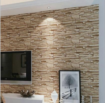 3d pvc modern brick wallpaper for living room,vintage brick imitation grain stone grain wall paper,papel de parede tijolo [wallpaper-roll-9326]
