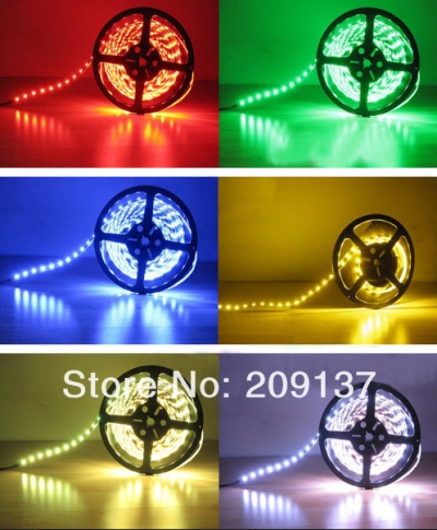 5050 5m led strip smd flexible light 60led/m indoor waterproof warm / white/red/green/blue string string