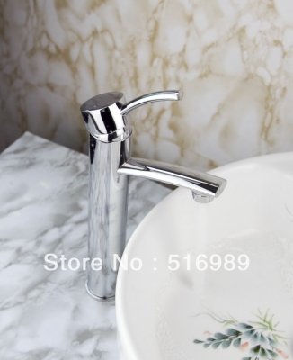 basin sink faucet deck mount single handle bathroom mixer polished chrome bath tree807