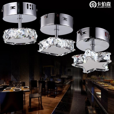 best sell led ceiling chandelier crystal lamp stainless steel lamp el corridor