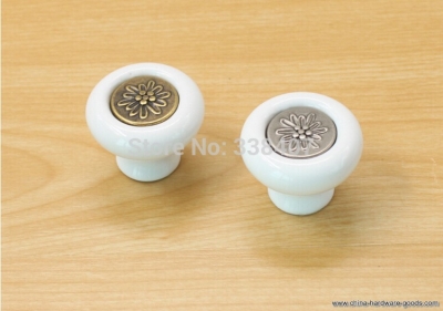 ceramic kitchen cabinet knobs fashion gold silver drawer knobs small knobs