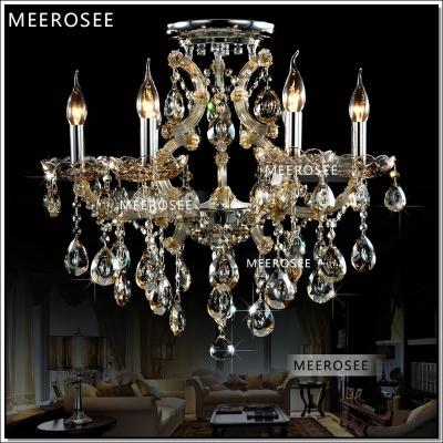 cognac 6 lights living room lampadario chandelier hanging lamp modern chrystal chandelier md8477c d620mm h550mm [maria-theresa-chandeliers-6224]
