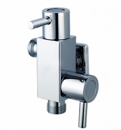copper chrome wall mount bathroom bidet faucet water tap 1/2" size dual handle torneira sc314