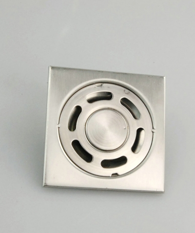 e_pak 5663/1 newly classic bathroom parts nickel brushed shower drain square floor waste [worldwide-free-shipping-9603]