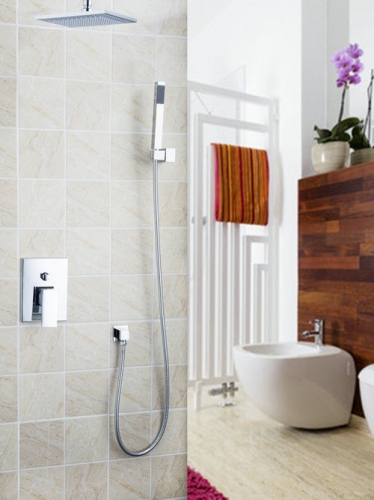 hello ceilling shower set torneira bathroom 8" shower head rain 57707a bathtub chrome basin sink tap mixer faucet