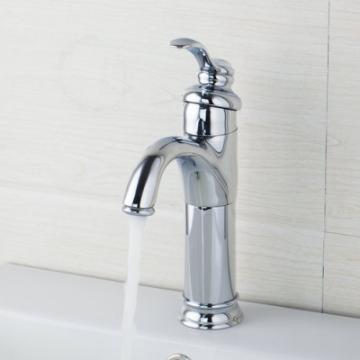 hello single handle /cold water chrome bathroom soild brass deck mount 8442 wash basin sink grifos torneira tap mixer faucet [bathroom-mixer-faucet-1781]