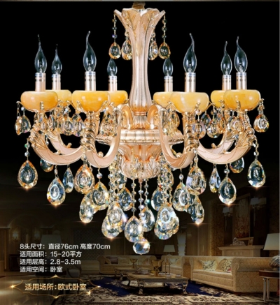 luxurious marble crystal chandelier lamp/light/lighting fixture foyer chandelier pendant lusters