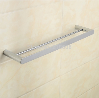 luxury bathroom double towel rack 600mm toilet shower towel rail soild brass towel bar bathroom accessories [towel-holder-rack-amp-bar-8887]