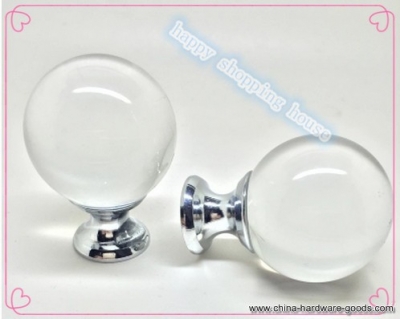 the crystal ball in hand ball clothes cupboard single hole crystal handle knobs european crystal handle 30mm [Door knobs|pulls-1963]