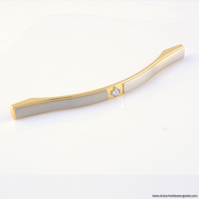 tyyj golden arc luxury bling crystal handle 128 hole spacing drawer handles/knobs/furniture