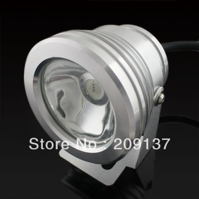 underwater led lights 10w swimming pool fishing pond outdoor round spot floodlamp dc12v ce&rohs by express 10pcs/lot