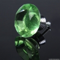 10pcs diamond shape crystal glass drawer pull handle knob (green) wonderful gift