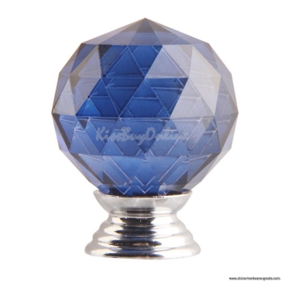 10x modern furniture handles blue crystal sphere ball cabinet drawer knobs k5bo
