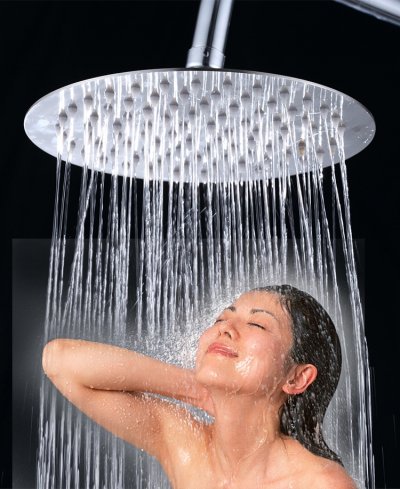 12 inch circular 304 stainless steel ultra-thin showerheads rainfall shower head.rain shower th014 [shower-faucet-8325]