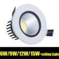 1pcs/lot 6w 9w 12w 15w downlights led cabinet kitchen light led light ceiling lamp cold white warm white zm00131