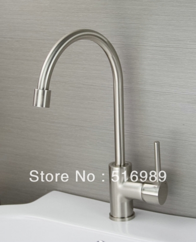 2014 nickel pull out spray kitchen sink mixer tap faucet mak265 [nickel-brushed-7350]