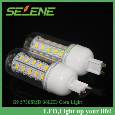 2pcs light 220-240v 12w e14 smd 5730 led corn bulb lamp 36 leds warm white /white led lighting, drop [smd5730-8757]