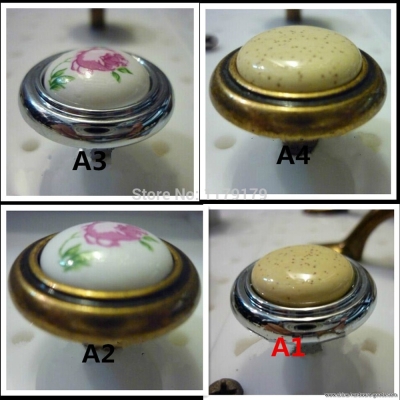 32mm round ceramic pulls knobs,antique zinc drawer dresser bedside table cabinet furniture pulls knobs m187 [Door knobs|pulls-1064]