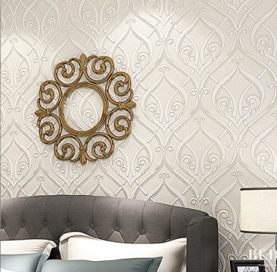 3d non-woven flocking wall paper for bedroom living room, wallpaper roll for walls 3 d,papel de parede