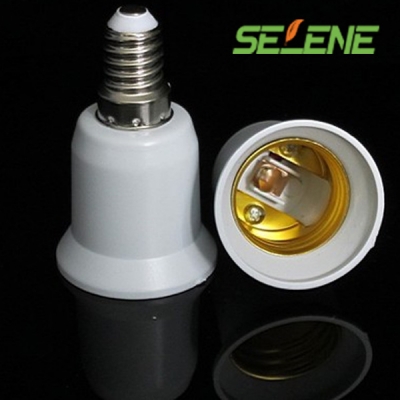 50pcs/lot e14 to e27 adapter lamp e14 to e27 adapter extend base led light bulb lamp adapter converter new [adapter-977]