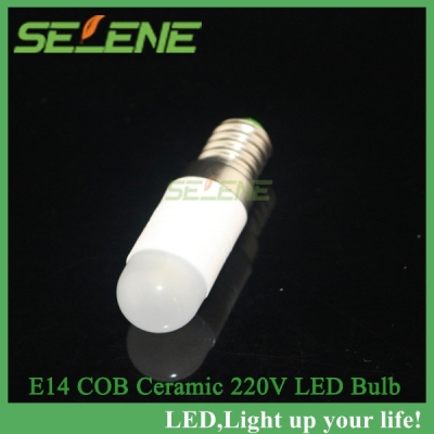 5pcs/lot high lumen e14 ceramic mni 5w led light cob spotlight corn bulb lamps crystal chandelier droplight lighting