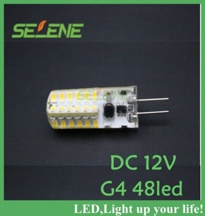 5pcs/lot ultra brightness cree g4 5w led spot light lamp led bulb ball 3014smd 12v dc 48leds warranty 2 years [g4-lamp-3489]