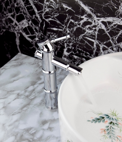 beautiful sliver color bathroom basin/sink solid brass mixer faucet 0610 tree273 [bathroom-mixer-faucet-1671]