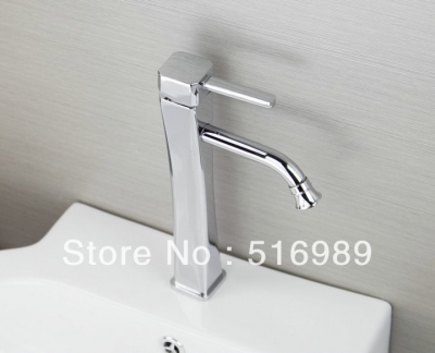 brand new polished basin sink waterfall tap, single lever single hole deck mounted basin faucet.faucet. mixer mak210 [bathroom-mixer-faucet-1683]